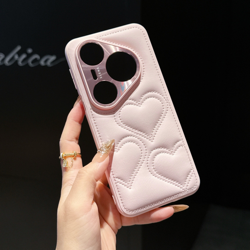 Maska za Huawei P80 Pro / P80 Ultra – TPU, motiv srca, sladak minimalistički stil