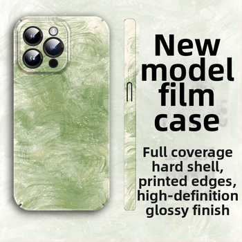 Carcasă iPhone 14 Pro Max în stil Ins, compatibilă cu 13/12, protecție completă cu oglindă PC și folie, carcasă rigidă, design japonez și coreean