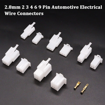 432 komada u kutiji, 2.8 mm konektori za automobilsku/moto elektroniku, muški i ženski konektori, 2-9P