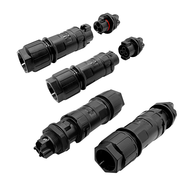 3-žilni konektor, vodootporni spojni konektor za kabel promjera 21 mm, AC 500 V, muški i ženski spojni konektor za velike kablove