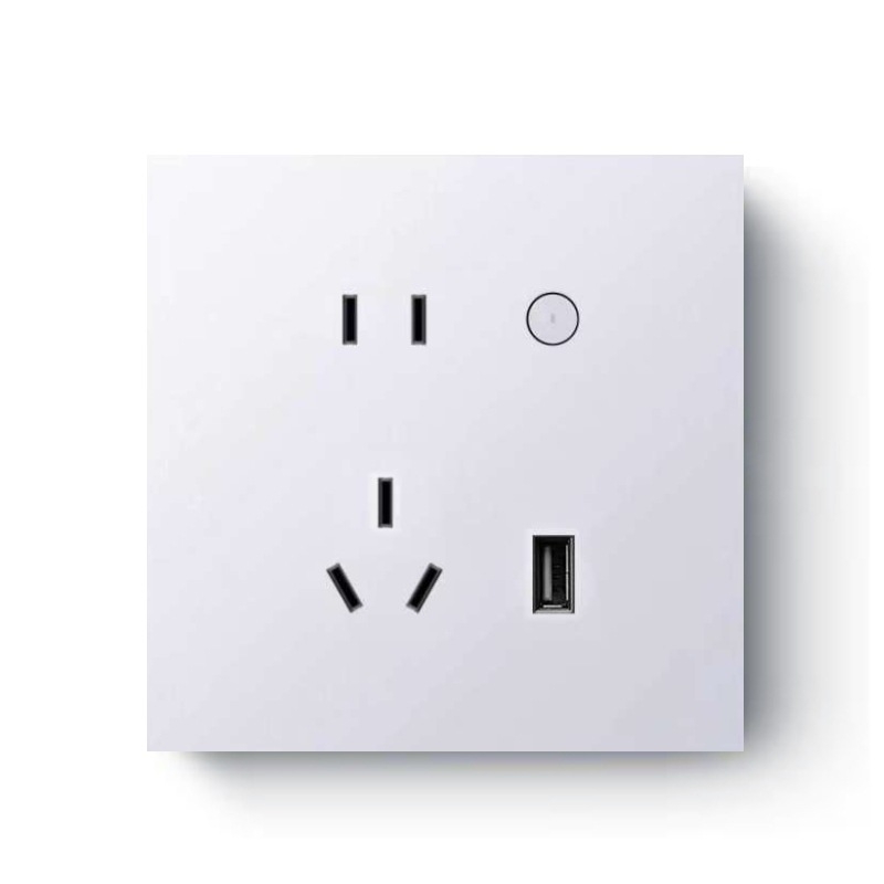 Graffiti Zigbee falra szerelhető intelligens konnektor 86-os típusú dobozhoz, hangvezérlés és mobilalkalmazásos távoli vezérlés