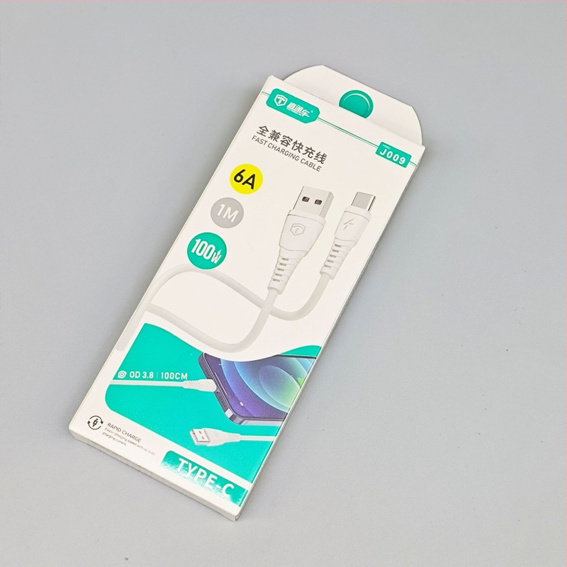 6A rýchlonabíjací dátový kábel pre Android, Type-C a Apple zariadenia, konektory Lightning, Micro USB a Type-C, dĺžka 1 m, silikonový materiál, biela