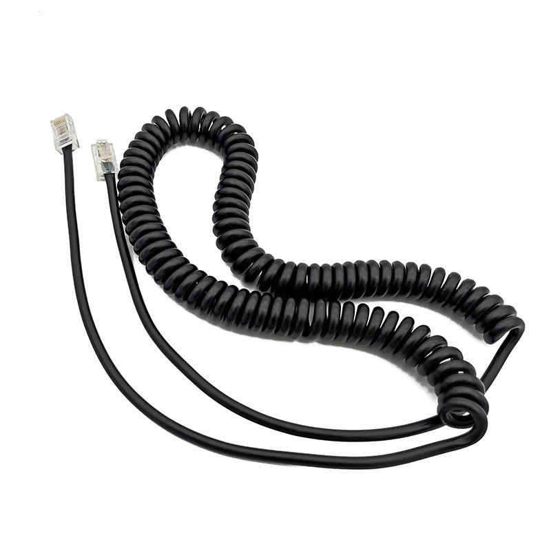 RJ45 osmojezgreni izvučni spiralni kabel s dva RJ45 konektora