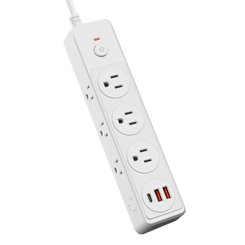 Višenamjenski USB produžni kabel sa zaštitom od preopterećenja, bakar, 10 A, 125 V, dimenzije 235×40×48 mm