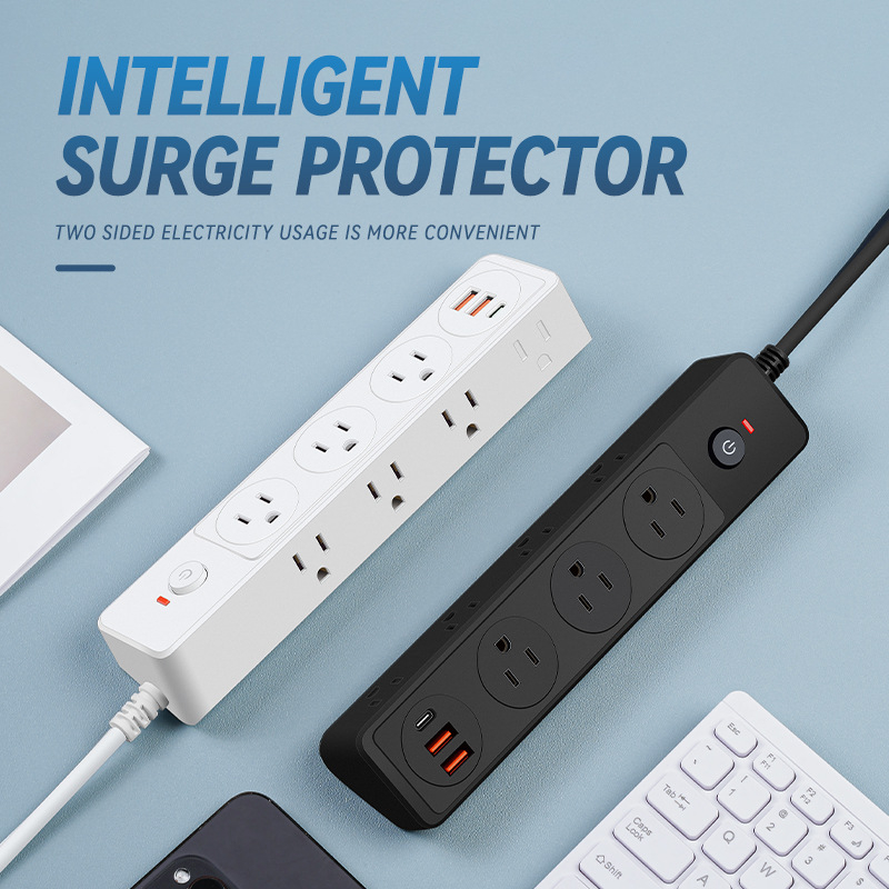 Višenamjenski USB produžni kabel sa zaštitom od preopterećenja, bakar, 10 A, 125 V, dimenzije 235×40×48 mm
