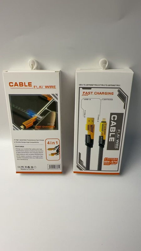 Najlonski USB-C kabel za podatke s PD brzim punjenjem do 65W/27W, kompatibilan s Apple i Android uređajima, duljina 0,5–1 m.
