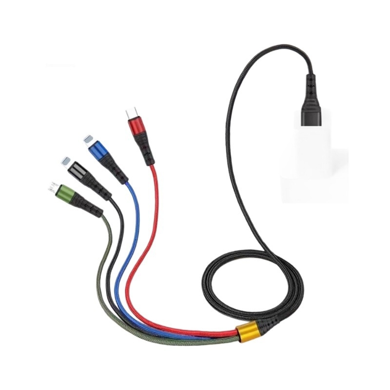 Najlonski USB Type-C 4-u-1 kabel za brzo punjenje i prijenos podataka
