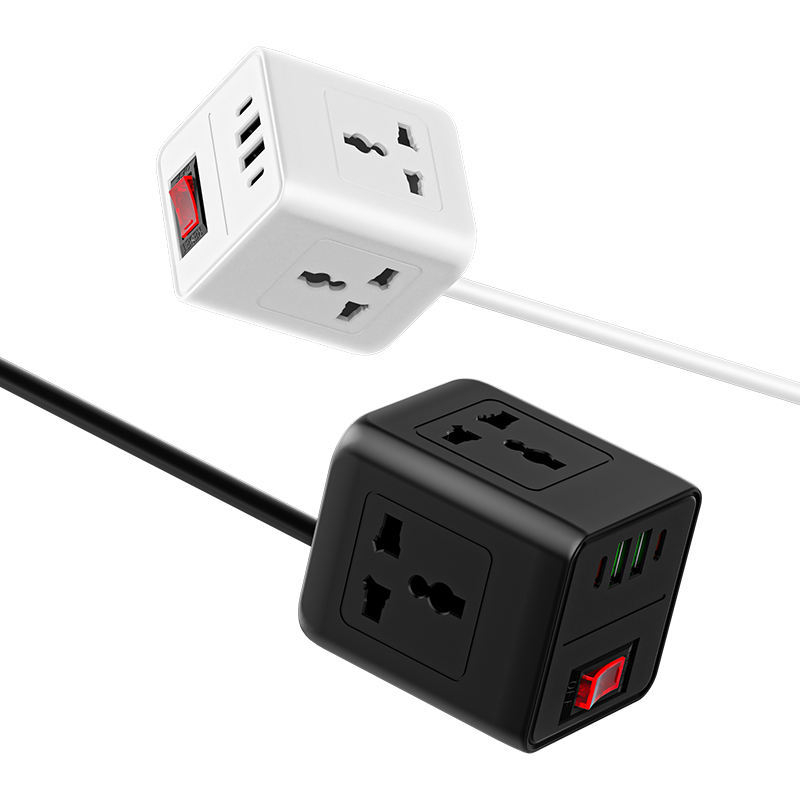 Produžni priključak s USB-om, europski standard, visoka snaga, pametna utičnica, kompatibilna s britanskim i američkim standardima