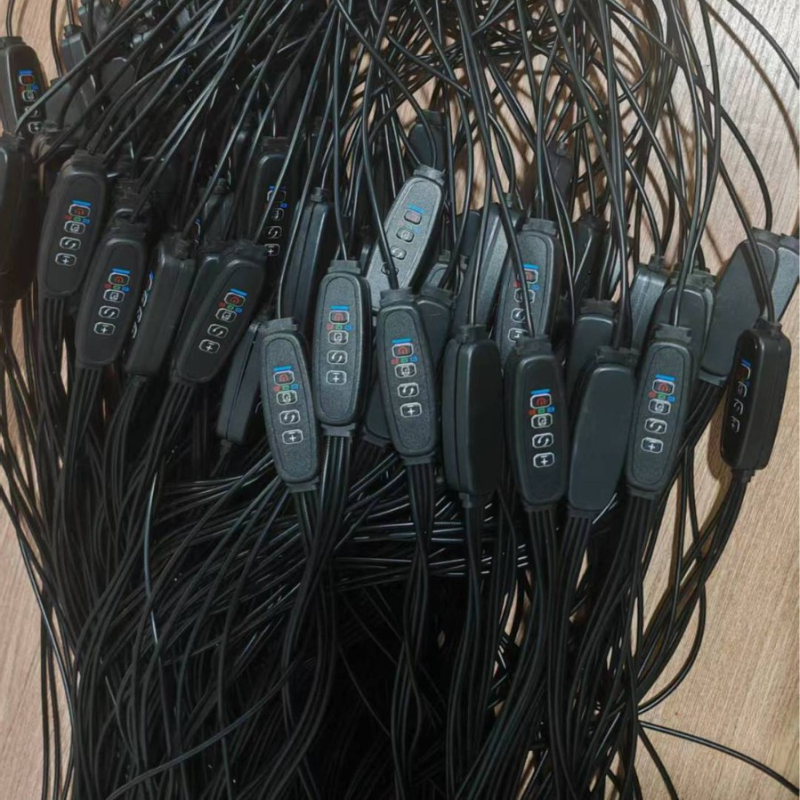 Καλώδιο με διακόπτη dimmer τεσσάρων πλήκτρων, διανομέας 1:4 για φωτισμό φυτών και ενυδρείου