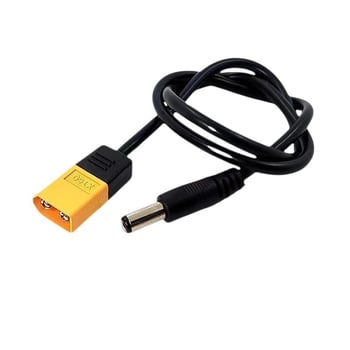 XT60 προς DC5.5×2.5mm καλώδιο τροφοδοσίας, γωνιακός προσαρμογέας DC5525, καλώδιο τροφοδοσίας κολλητήρι
