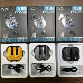 X39 gaming Bluetooth slušalice s pulsirajućim LED-om, visokokvalitetan zvuk, dugo trajanje baterije, niska latencija