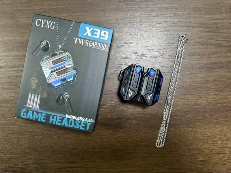 X39 gaming Bluetooth slušalice s pulsirajućim LED-om, visokokvalitetan zvuk, dugo trajanje baterije, niska latencija