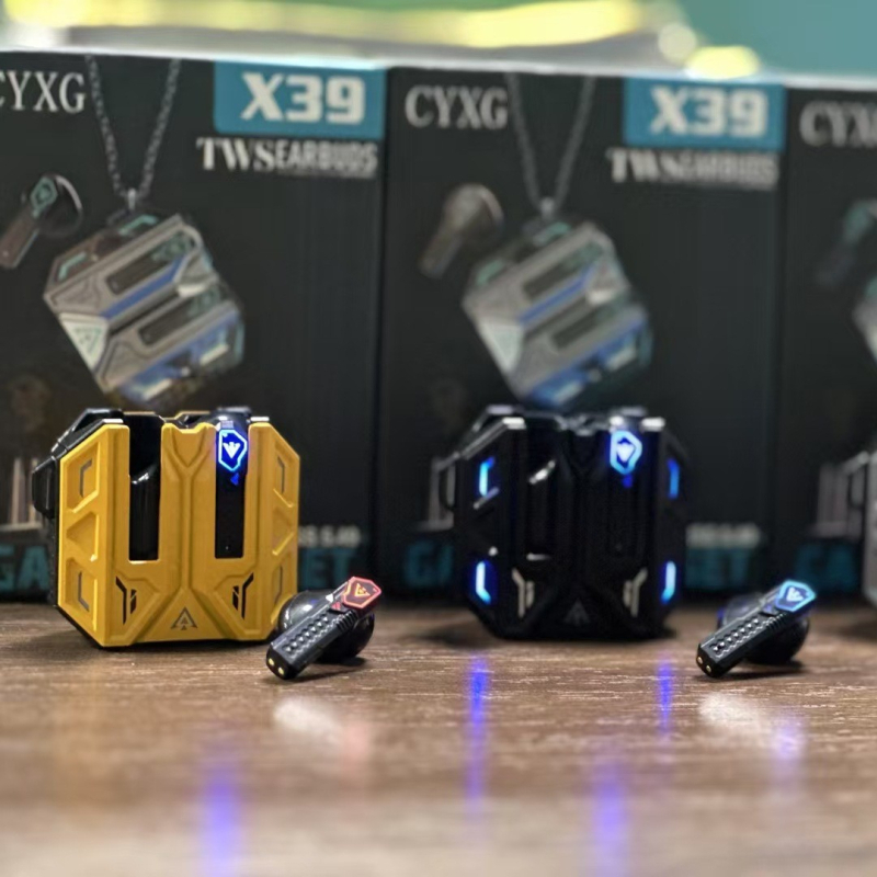 X39 gaming Bluetooth slušalice s pulsirajućim LED-om, visokokvalitetan zvuk, dugo trajanje baterije, niska latencija