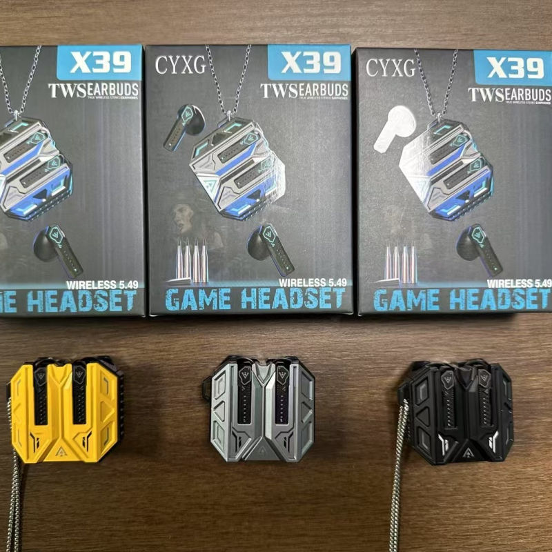 X39 gaming Bluetooth slušalice s pulsirajućim LED-om, visokokvalitetan zvuk, dugo trajanje baterije, niska latencija