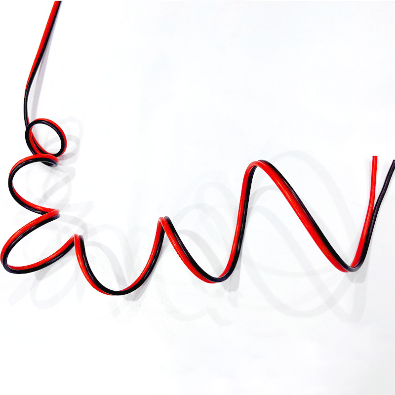 Διπλός αγωγός σιλικόνης 8 AWG, κόκκινο-μαύρο, ευέλικτος, αντοχή σε υψηλές/χαμηλές θερμοκρασίες έως 200°C, 600V, καλώδιο ισχύος για μπαταρίες νέας ενέργειας και μοντέλα αεροπλάνων