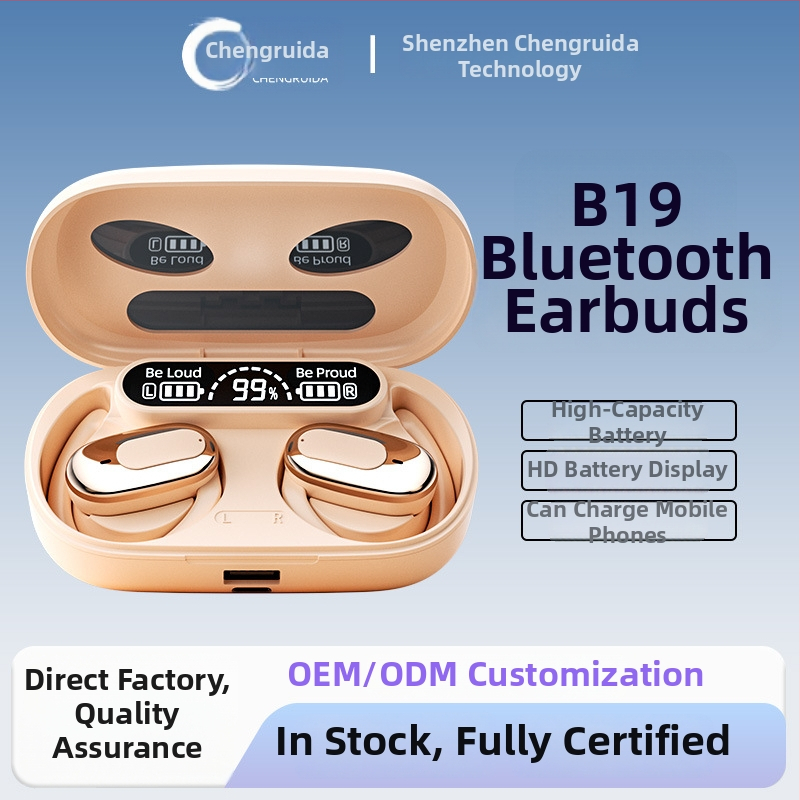 B19 bežične Bluetooth slušalice — udoban za nošenje, visokokvalitetan zvuk, over-ear dizajn, dugotrajna baterija, Bluetooth 5.4