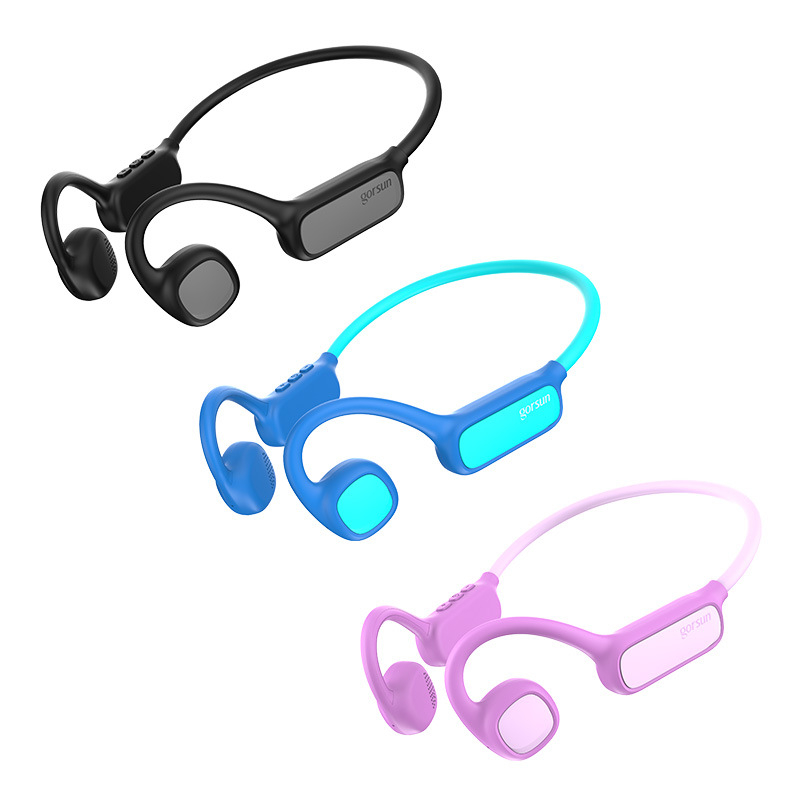 GS Bluetooth bežične slušalice s otvorenim dizajnom, stereo koštana provodnost zvuka, za vožnju biciklom i trčanje, Bluetooth 5.4, sportski model
