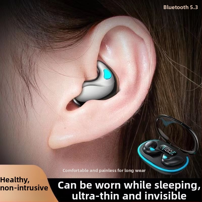Căști Bluetooth pentru somn cu conductivitate osoasă, fără să intre în urechi, fără fir, autonomie lungă, sunet stereo dual