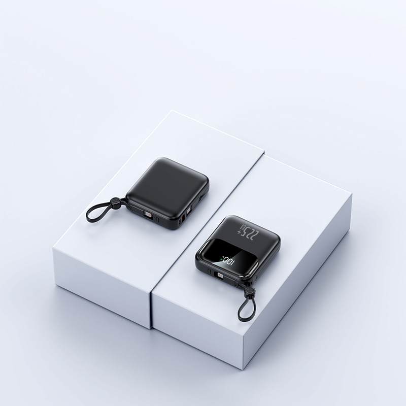 3C certificirani power bank s 69-kodom praćenja, 22,5W brzo punjenje, ugrađeni kabel, 10000mAh prijenosna baterija