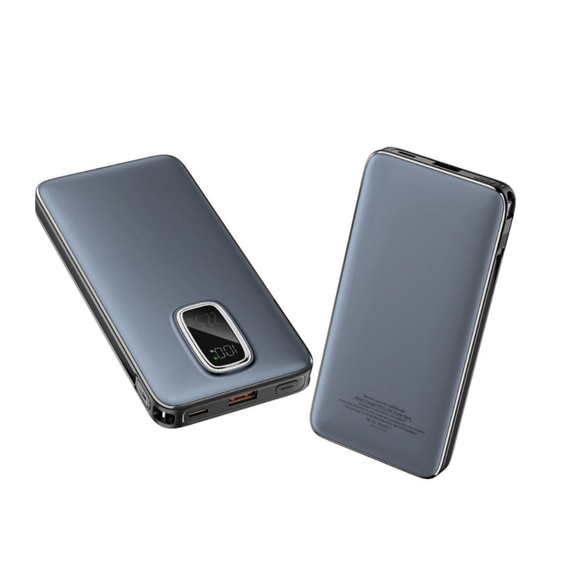 Power banka velikog kapaciteta s ugrađenim kabelom, privatni brend, PD3.0 brzo punjenje, 22,5W, 10000mAh, prilagođeno logo, korporativni dar