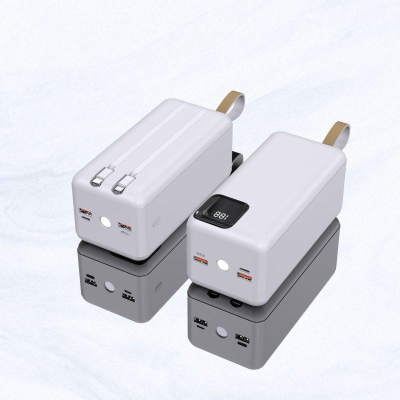 Power banka 50000mAh s PD 22.5W, ugrađeni kabel, brzo punjenje