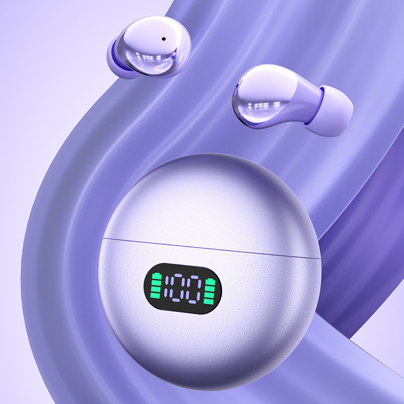 2026 nove TWS Bluetooth slušalice s ultradugim trajanjem baterije, visokokvalitetan zvuk, sportskog oblika graha, digitalni zaslon za spavanje