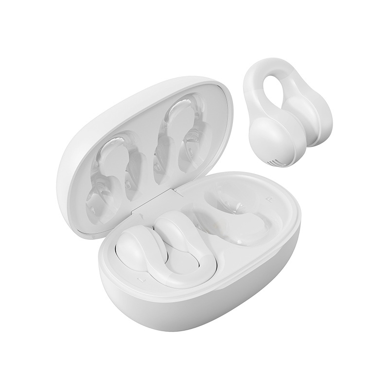 Căști cu conducție osoasă, adevărat wireless Bluetooth, clips pentru urechi, unisex, pentru sport, anulare zgomot