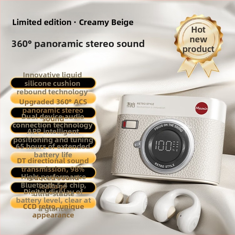 CCD Bluetooth slušalice s klipom za uho, otvorenog tipa, sportske slušalice bez ugradnje u uho, silikonska zračna jastučić