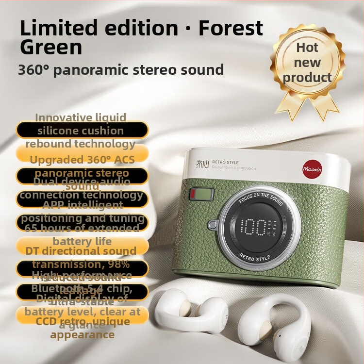 CCD Bluetooth slušalice s klipom za uho, otvorenog tipa, sportske slušalice bez ugradnje u uho, silikonska zračna jastučić