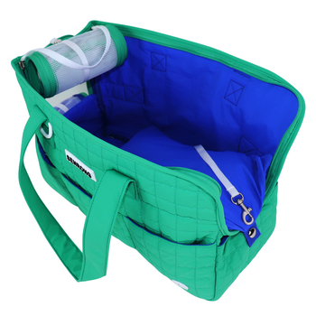 Prilagođena vanjska torba za kućne ljubimce, torba preko ramena i crossbody, velik kapacitet za mačke i pse, 600D quiltirani materijal