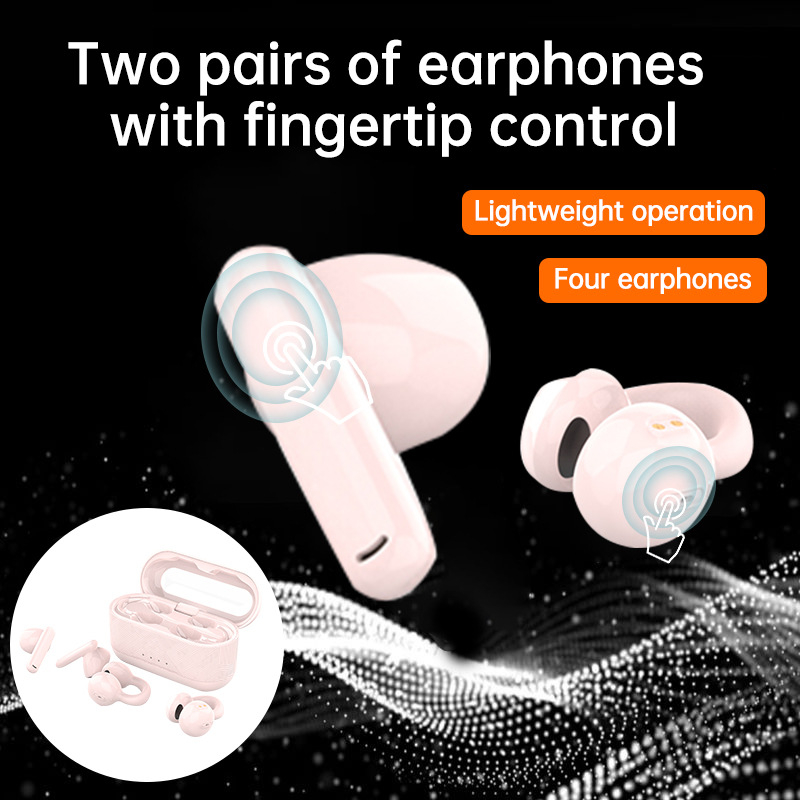 Nove bežične slušalice s klipom za uho, TWS, 2 para u paketu, Bluetooth