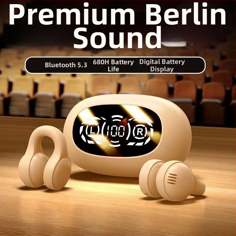Nuobi Line Berlin Voice Slušalice s kostnom provodljivošću, klipsa za uho, Bluetooth 5.0, IPX7, stereo, trajanje preko 8 sati