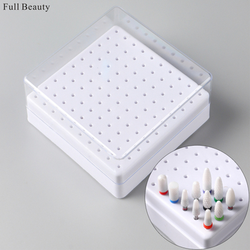 Full Beauty 100-lyukú körömcsiszolófej tároló doboz fedővel