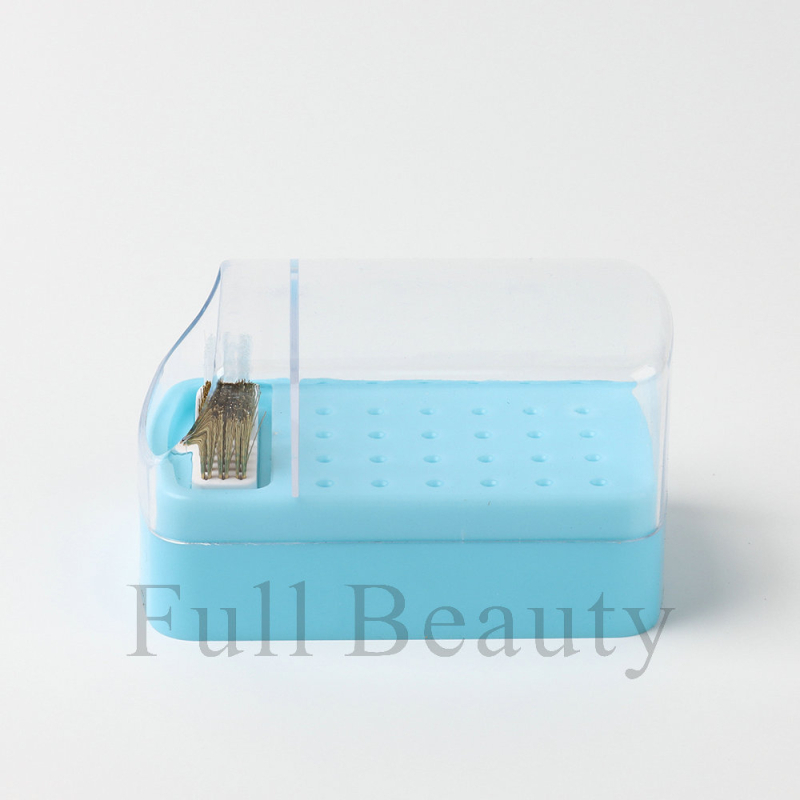 Full Beauty 100-lyukú körömcsiszolófej tároló doboz fedővel