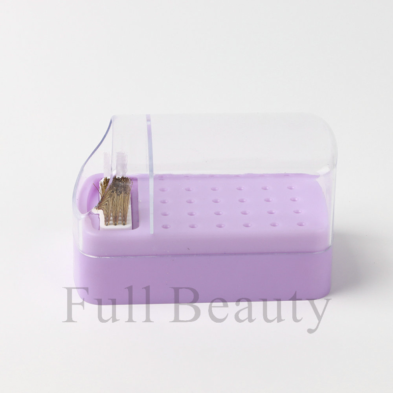 Full Beauty 100-lyukú körömcsiszolófej tároló doboz fedővel