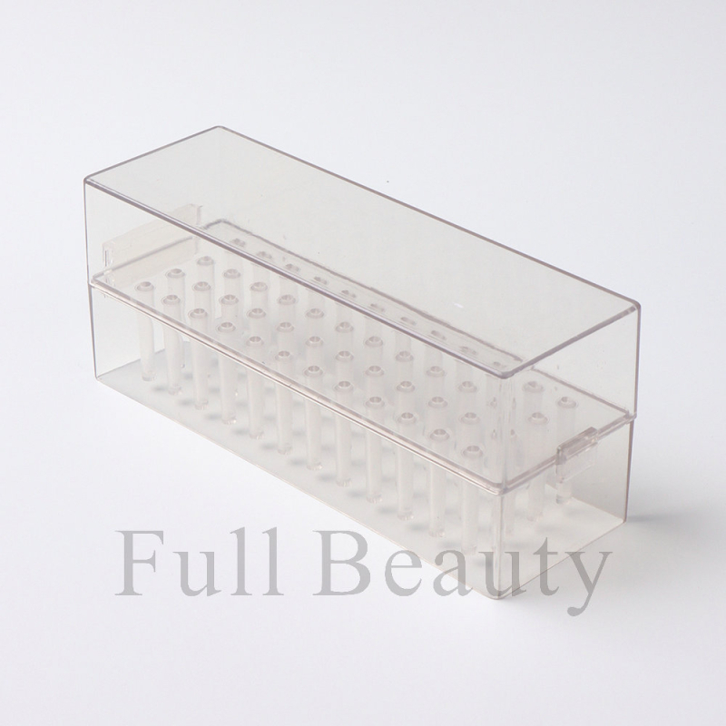 Full Beauty 100-lyukú körömcsiszolófej tároló doboz fedővel