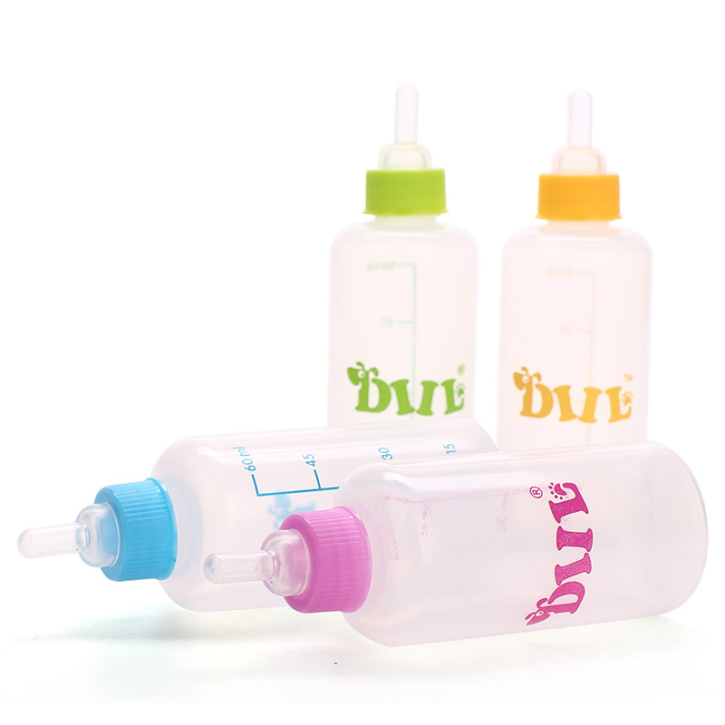 Šareni set mini bočica za hranjenje kućnih ljubimaca, 60 ml, za štenad i činčile