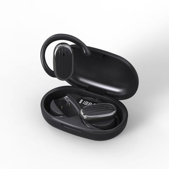 BS Bežične Bluetooth slušalice s kuka za uho, potlačenje buke, IPX5, trajanje baterije 4–8 sati, pozivi i glazba, digitalni zaslon, sportski stil