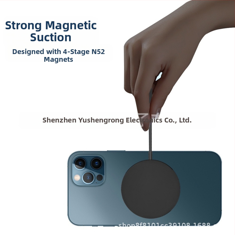 Bezdrôtová nabíjačka z hliníkovej zliatiny pre iPhone, magnetické nabíjanie, 15W