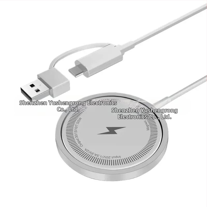 Bezdrôtová nabíjačka z hliníkovej zliatiny pre iPhone, magnetické nabíjanie, 15W
