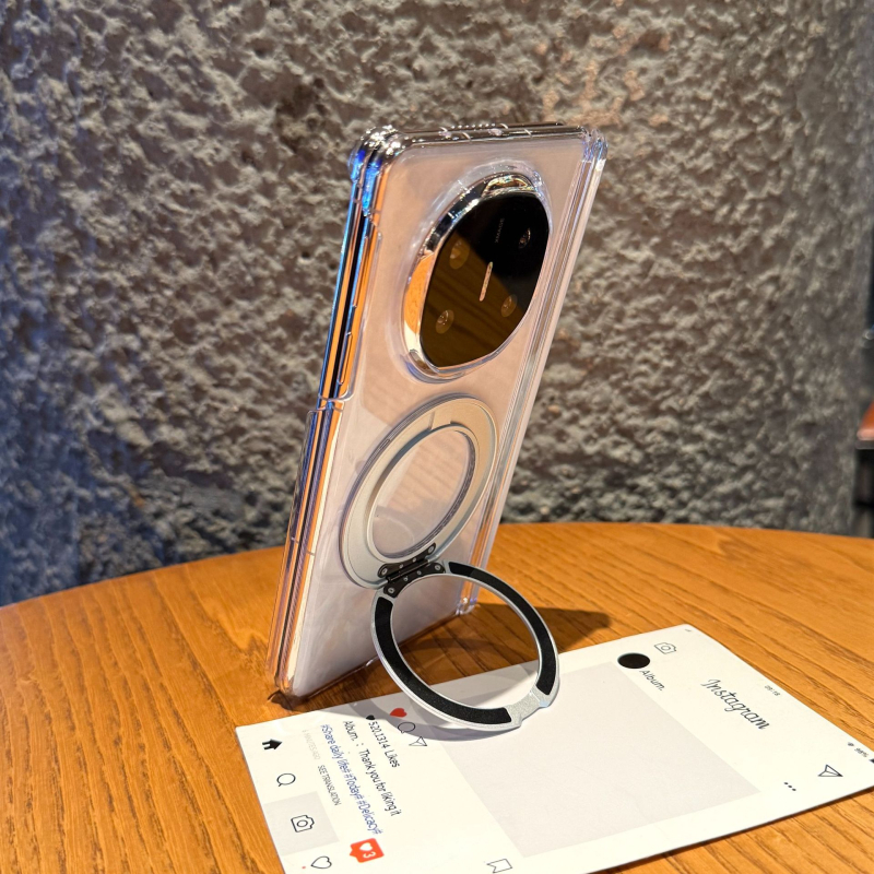 Kućište Huawei Mate X5 s dvostrukom osom i magnetskom zaštitom, okretni stalak, prozirna stražnja strana