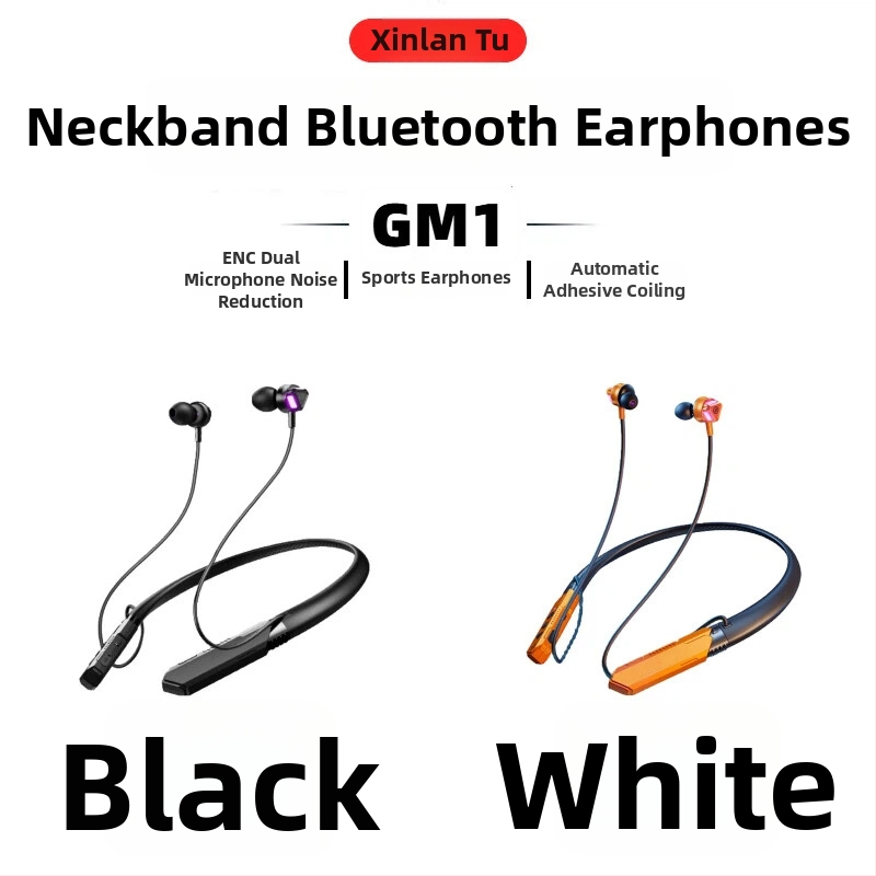 Prilagođene bežične slušalice oko vrata, dugo trajanje baterije, Hi‑Fi HD zvuk, Bluetooth 5.4