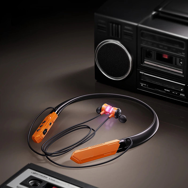 Prilagođene bežične slušalice oko vrata, dugo trajanje baterije, Hi‑Fi HD zvuk, Bluetooth 5.4