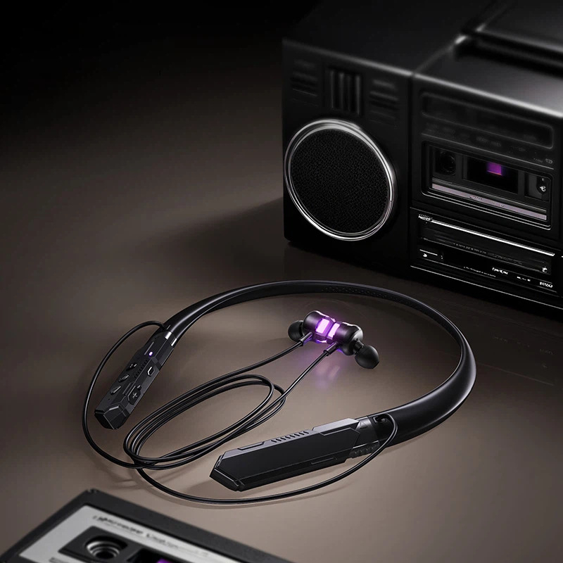 Prilagođene bežične slušalice oko vrata, dugo trajanje baterije, Hi‑Fi HD zvuk, Bluetooth 5.4