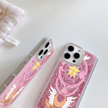 Carcasă Cardcaptor Sakura pentru iPhone 15 Pro – cerc magic, stil animație, rezistentă la cădere