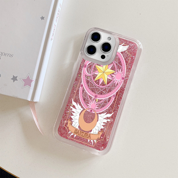 Carcasă Cardcaptor Sakura pentru iPhone 15 Pro – cerc magic, stil animație, rezistentă la cădere