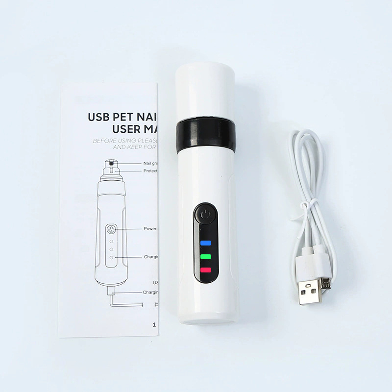 USB električni pilnik za nokte kućnih ljubimaca – pila za nokte mačaka i psa, alat za njegovanje velikih pasa i mačaka