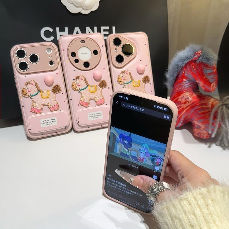 Puzdro na telefón kompatibilné s iPhone 17 Pro Max, Huawei, Honor, Xiaomi, Vivo a OPPO – ružový dizajn, rôzne štýly