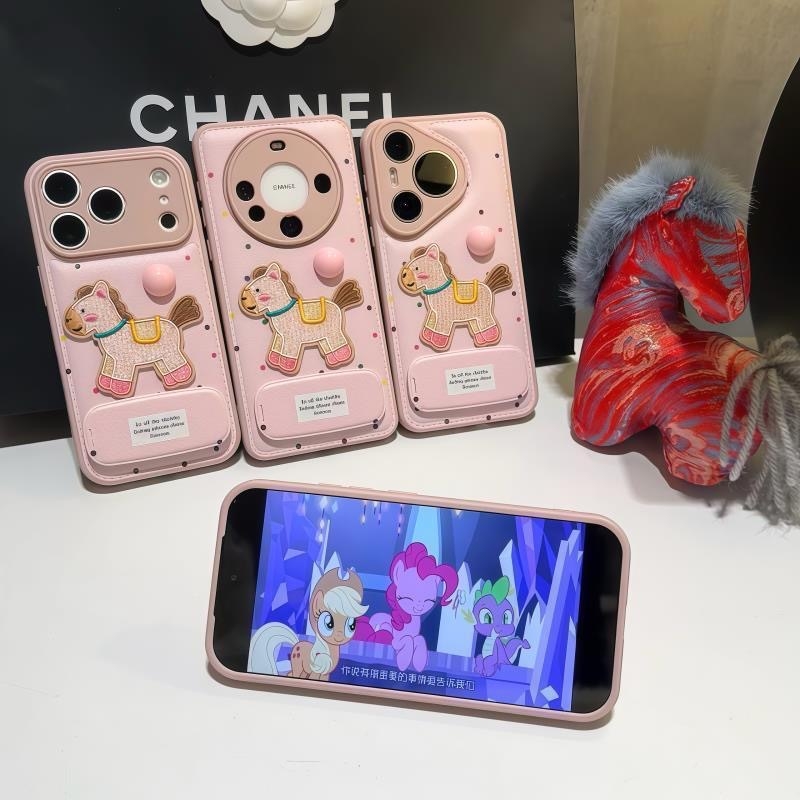 Carcasă pentru telefon compatibilă cu iPhone 17 Pro Max, Huawei, Honor, Xiaomi, Vivo și OPPO — design roz, stiluri variate