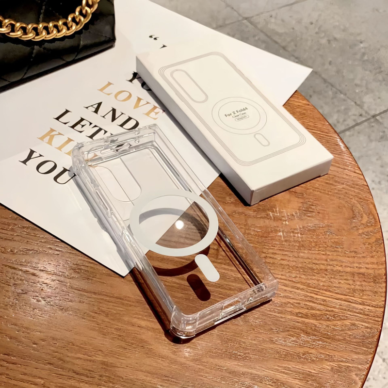 Carcasă transparentă magnetică anticadere pentru Samsung Galaxy Z Fold4/5 și Z Fold7